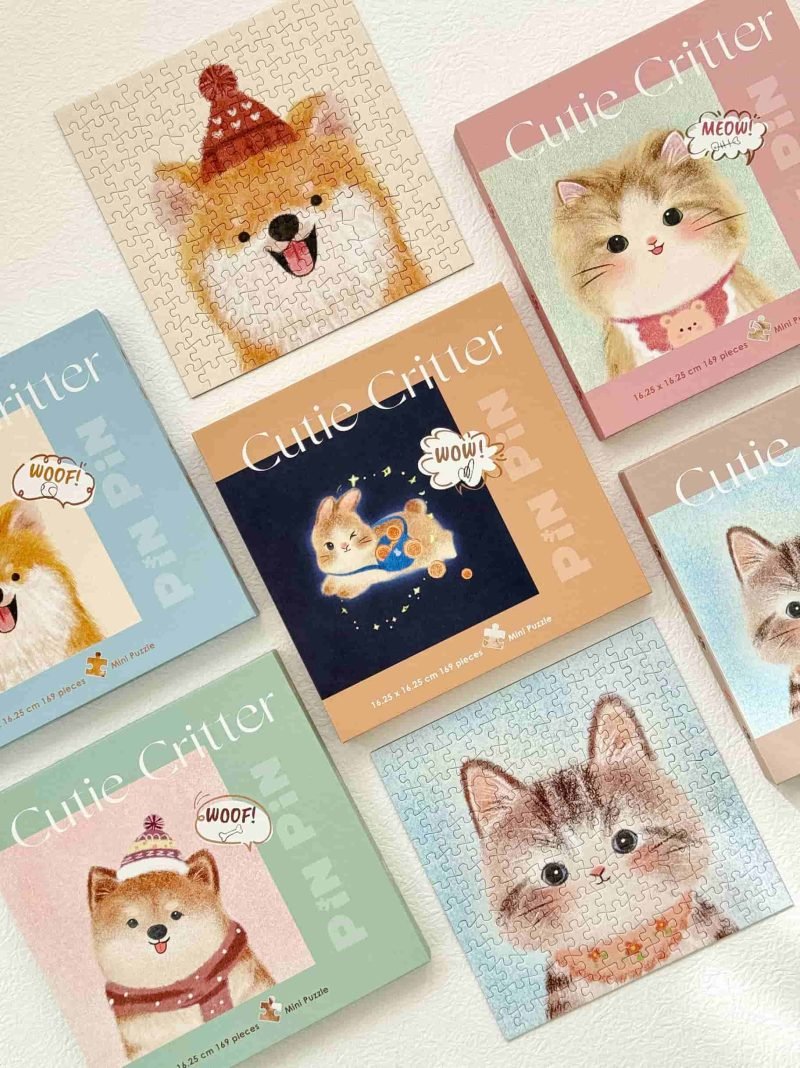 169pcs Jigsaw Puzzle-Cutie Critter Series