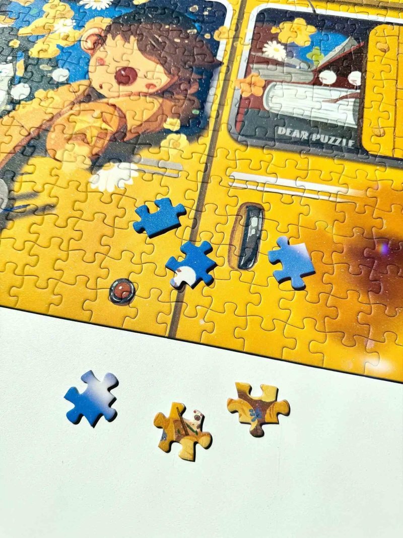 500pcs Jigsaw Puzzle-Dear Puzzle-Spring Bus