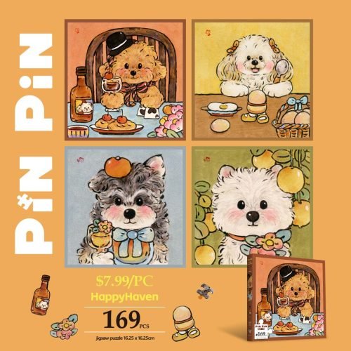 169pcs Pinpin Jigsaw Puzzle-Happy Haven Series