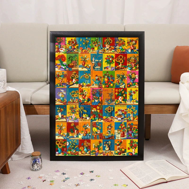 Bayby-1000pcs Plastic Jigsaw Puzzle-Flowers