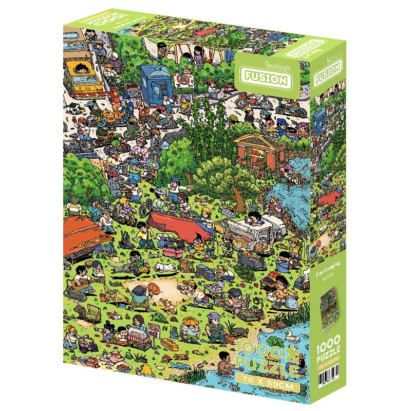 1000pcs Jigsaw Puzzle-Botop Fusion-Fun Camping