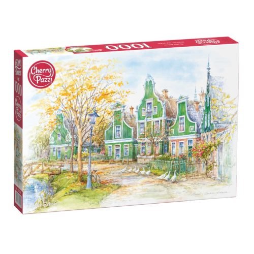 Cherry Pazzi-1000pcs Jigsaw Puzzle-La ville de Zaanse Schans