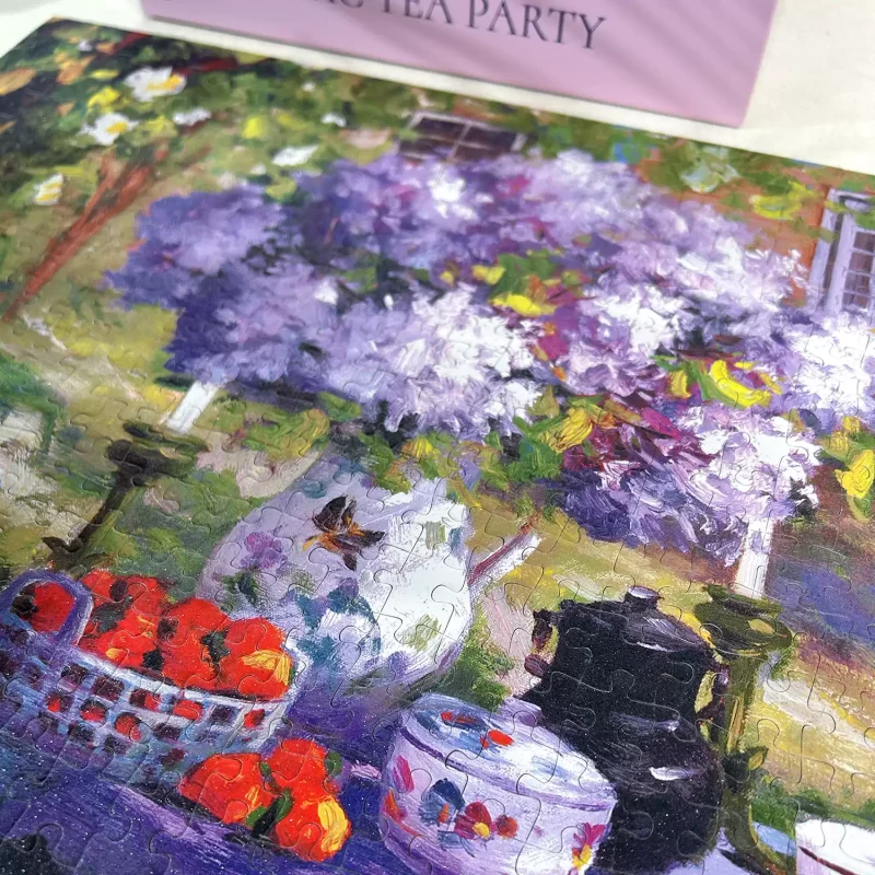 Lilac Tea Party (3) Pixel Pieces-1000 Piece Puzzle-Lilac Tea Party