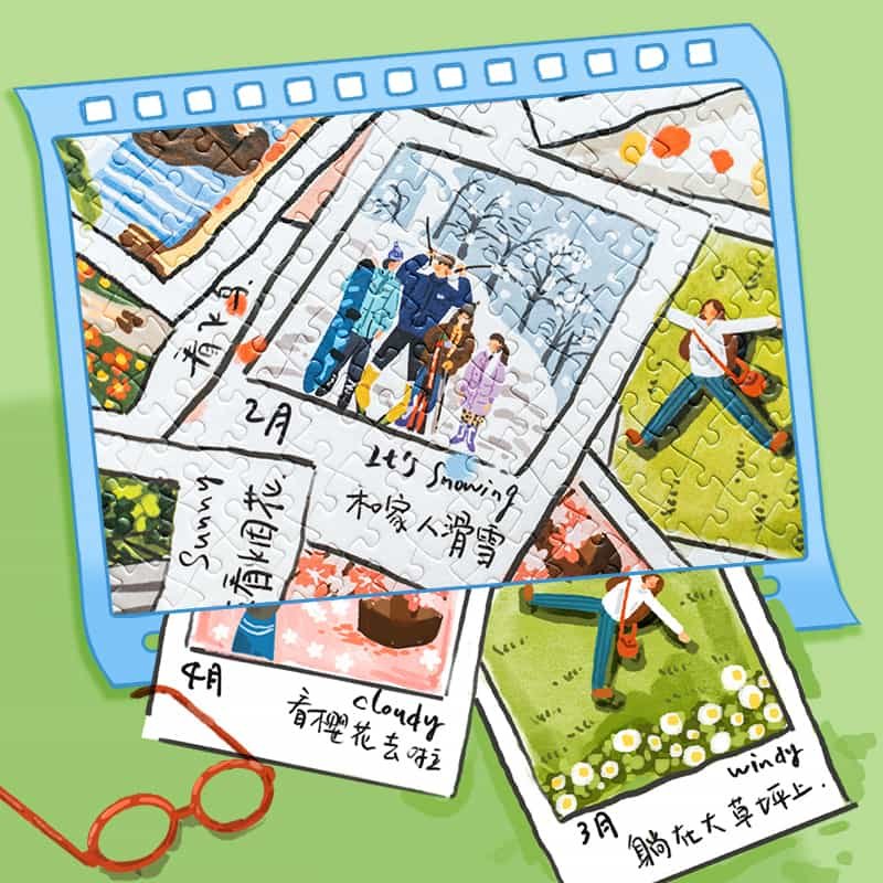 Momibook-Time Imprint-1000 Piece Jigsaw Puzzle(Pearl Paper)