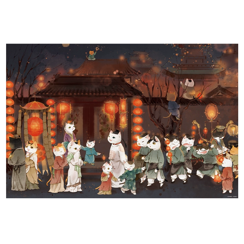 Momibook-Night Market-1000 Piece Jigsaw Puzzle