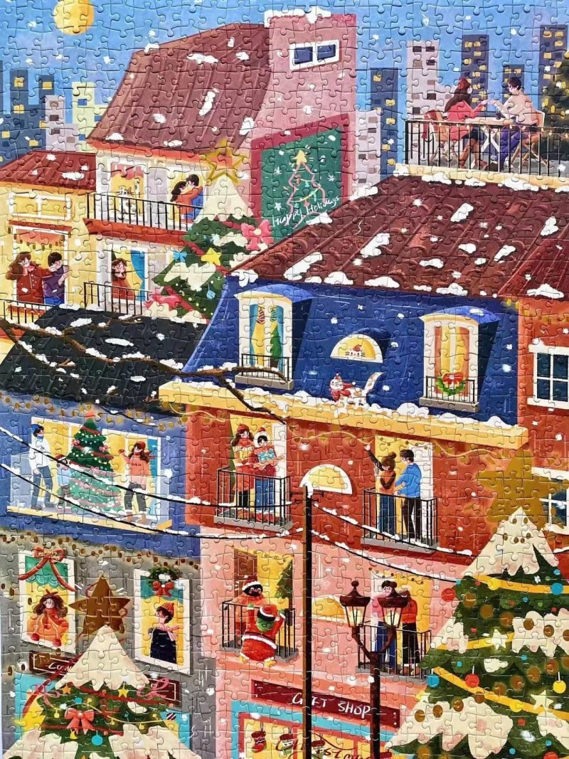 Pinpin Blessed Night-1000pcs Cartoon Puzzle