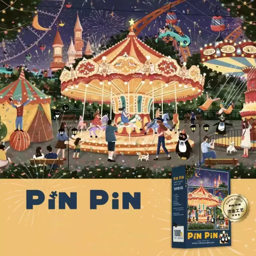 Pinpin Theme Park-1000pcs Cartoon Puzzle