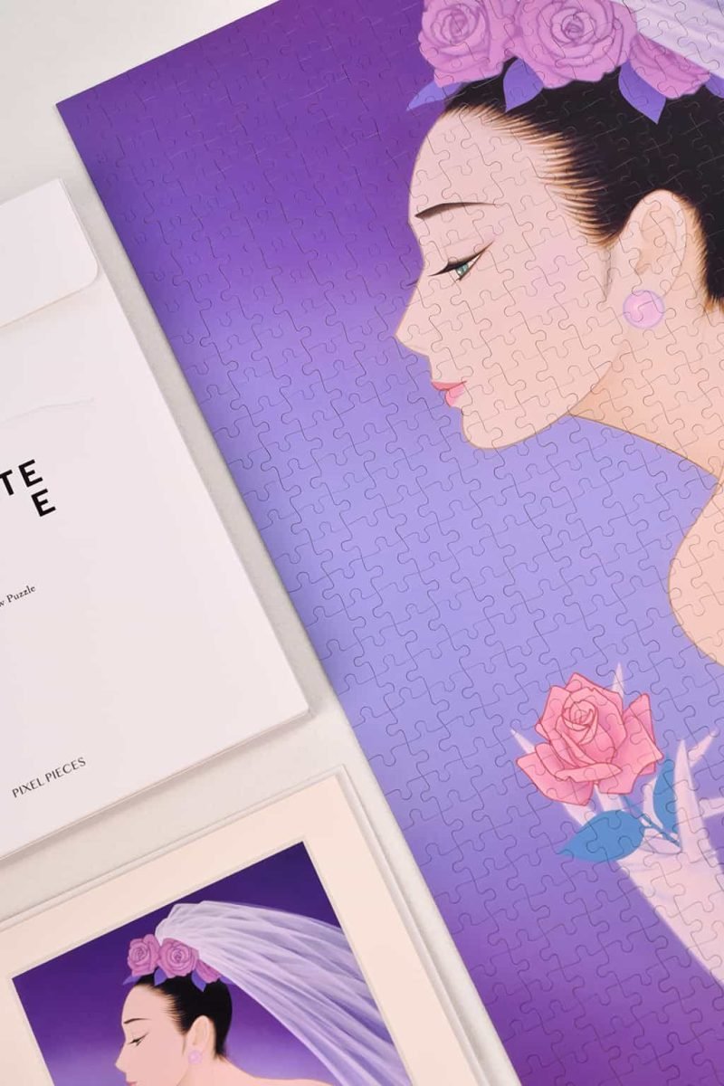 Pixel Pieces-1000 Piece Puzzle-Celebrate Rose