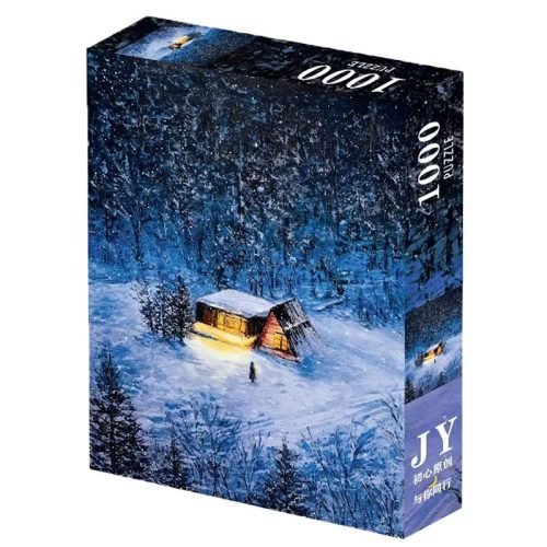 1000pcs Jigsaw Puzzle-JYPUZ-Snowy Night