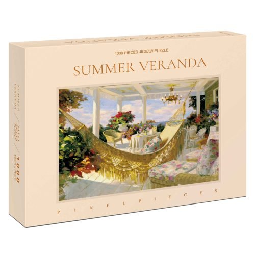 Pixel Pieces-1000 Piece Puzzle-Summer Veranda