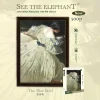 500pcs Jigsaw Puzzle-See the Elephant-The Blue Bowl