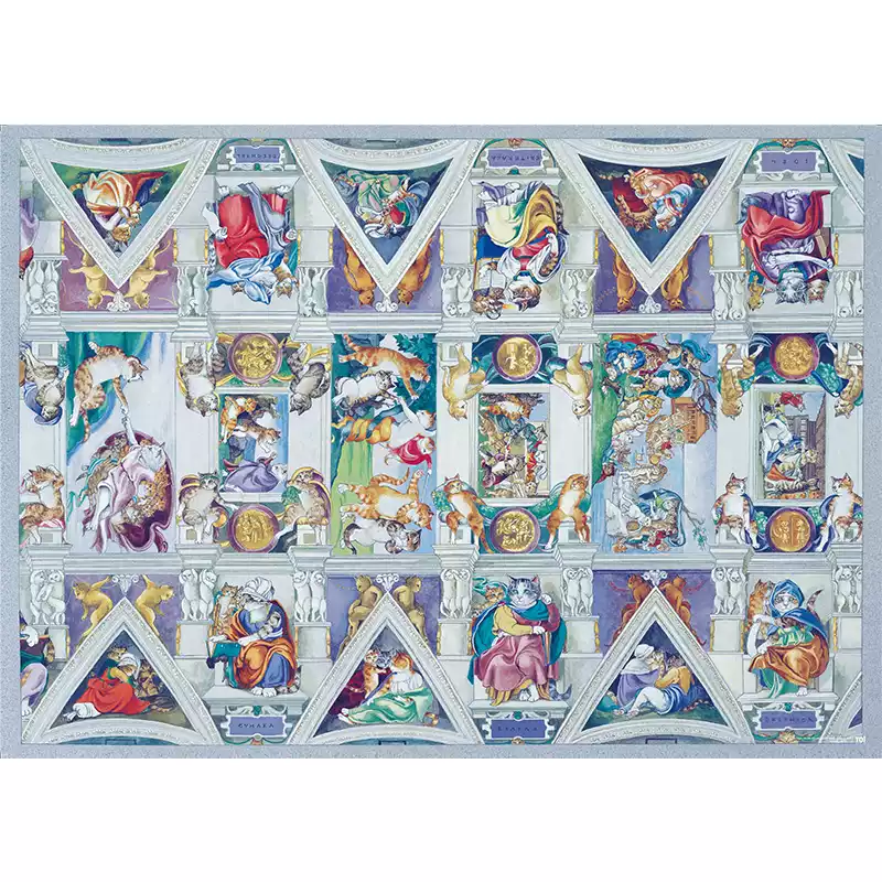 1000pcs Jigsaw Puzzle-Toi-The Cat Sistine Chapel Ceiling