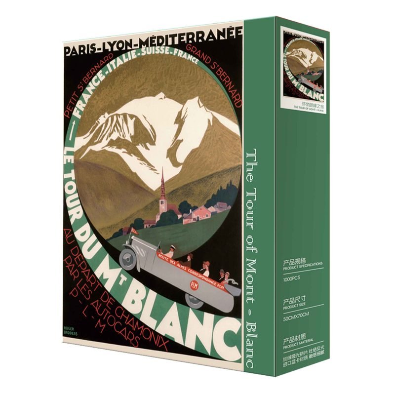 The Tour of Mont-Blanc 1000pcs Jigsaw Puzzle-PuzPlaz-The Tour of Mont-Blanc