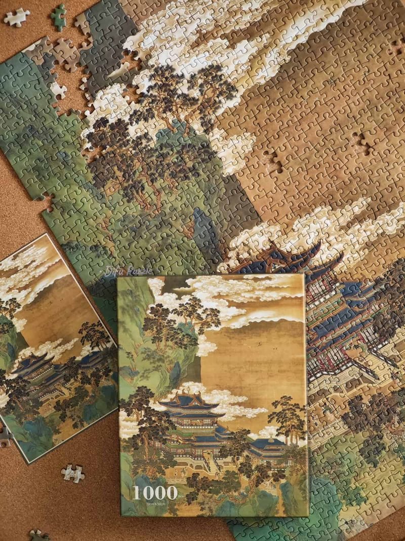 Towers and Pavilions in Mountains of the Immortals (3) 1000pcs Jigsaw Puzzle-See the Elephant-Towers and Pavilions in Mountains of the Immortals