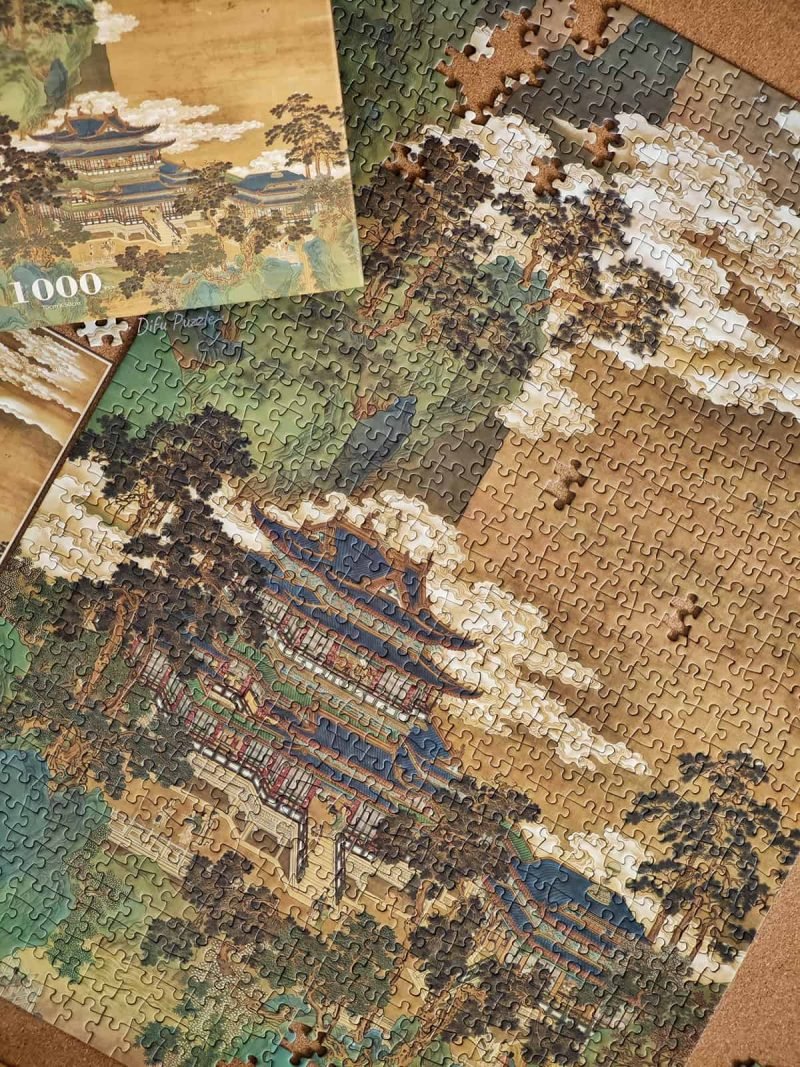 Towers and Pavilions in Mountains of the Immortals (4) 1000pcs Jigsaw Puzzle-See the Elephant-Towers and Pavilions in Mountains of the Immortals