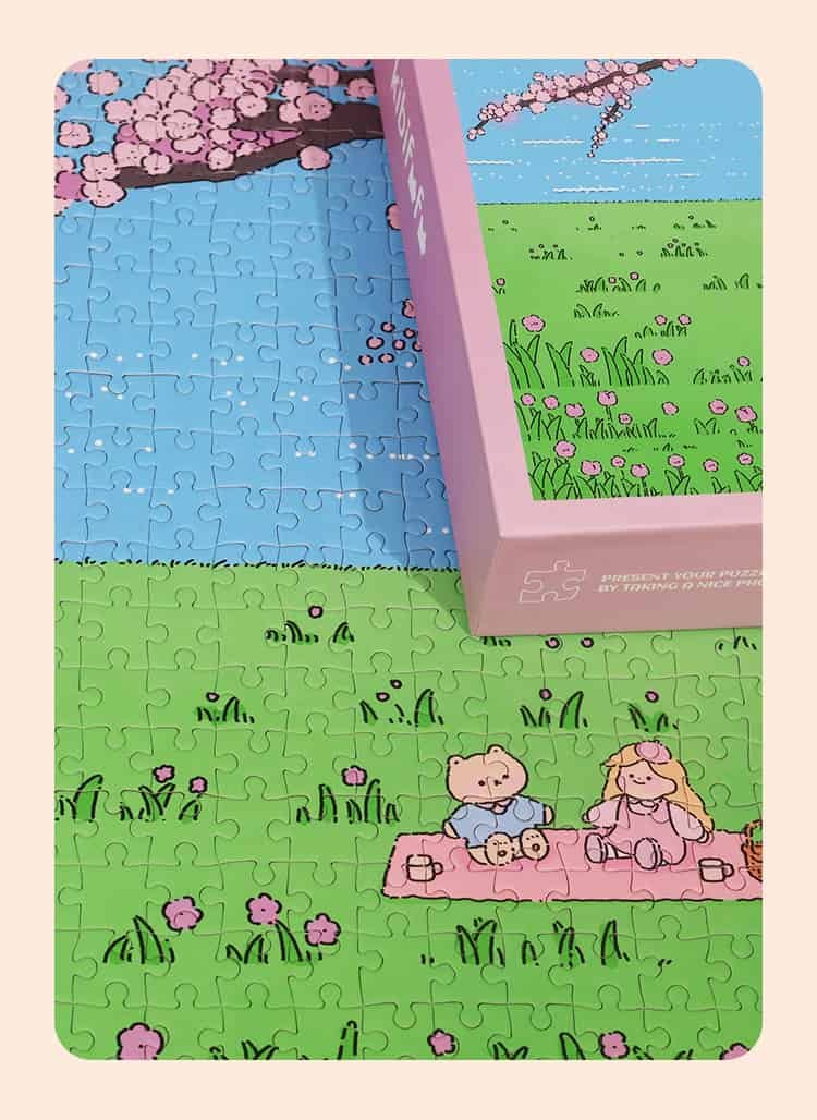 Under Sakura Tree (1) Under Sakura Tree-1000pcs Jigsaw Puzzle-Kibifufu