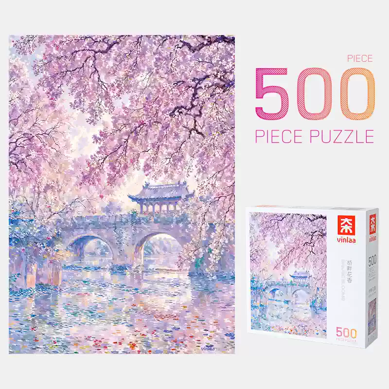 Vinlaa Puzzle-Bridge Bloom 500pcs Jigsaw Puzzle-Vinlaa-Bridge Bloom