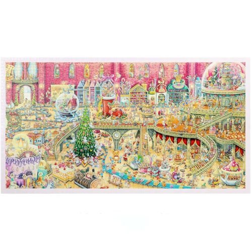3000pcs Puzzle-Christmas Factory by Shinji Yamamoto (2) 3000pcs Plastic Jigsaw Puzzles-3djp-Christmas Factory by Shinji Yamamoto