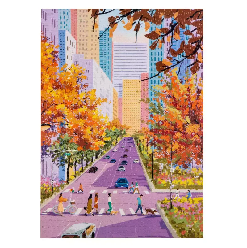 1000 Jigsaw Puzzle-Dream Friends-Autumn in City