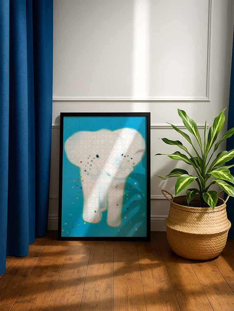 Bling Star Elephant (3) 500pcs Jigsaw Puzzle-Kibifufu-Bling Star Elephant