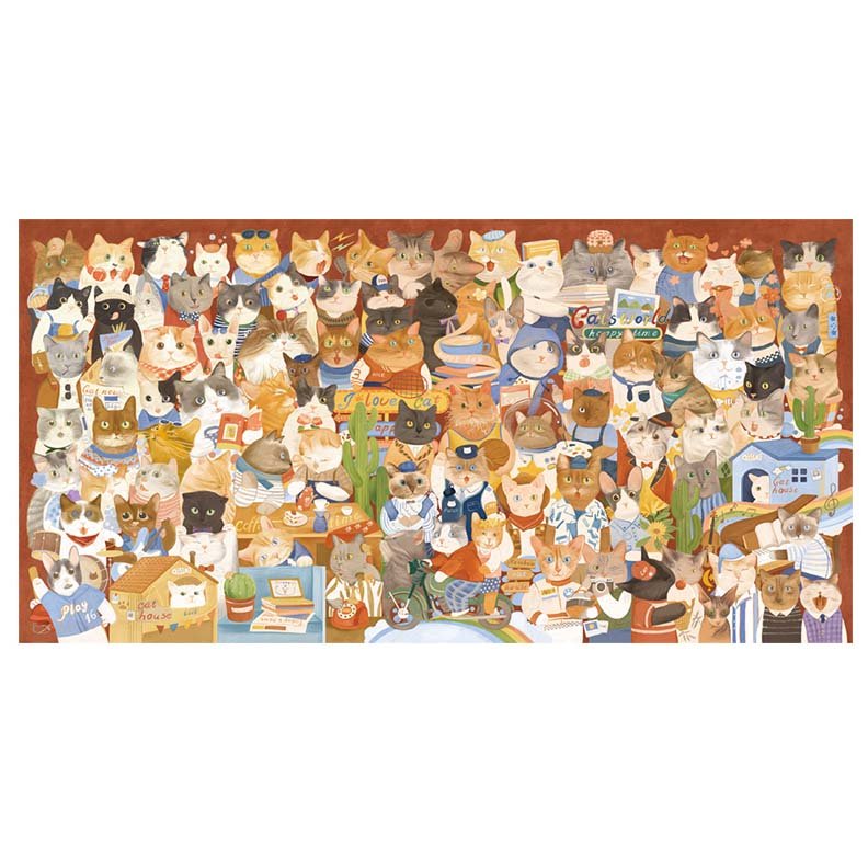 Momibook-Cat's Club-1000 Piece Jigsaw Puzzle