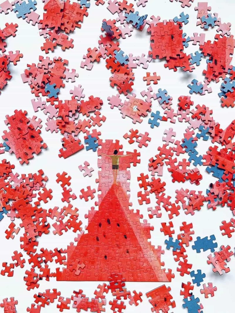 Chill Puz-Watermelon Hills (4) 500 Piece Puzzle-Chill Puz-Watermelon Hills