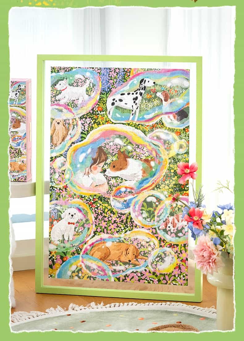 Momibook-Daydreaming Doggo-1000 Piece Jigsaw Puzzle