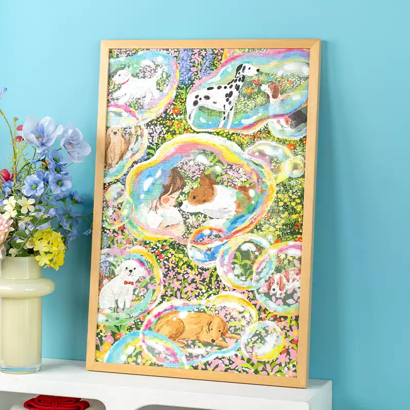 Momibook-Daydreaming Doggo-1000 Piece Jigsaw Puzzle