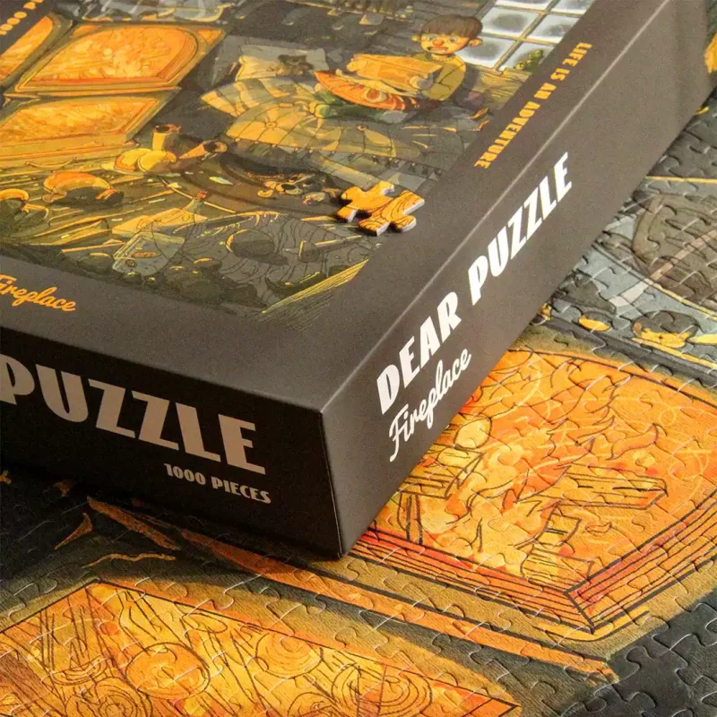 Dear Puzzle-1000pcs Jigsaw Puzzle-Fireplace