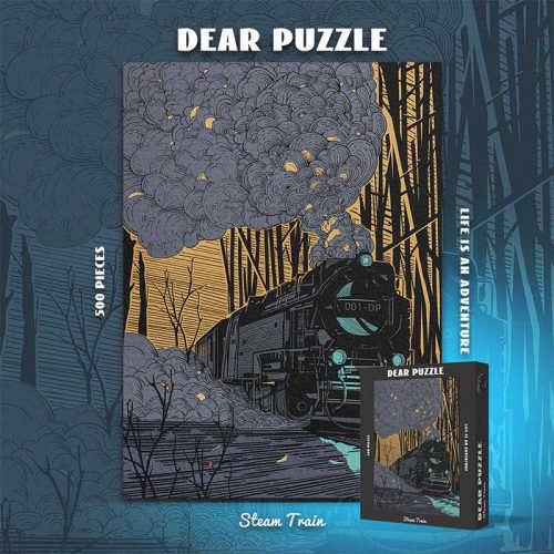 500pcs Jigsaw Puzzle-Dear Puzzle-Steam Train