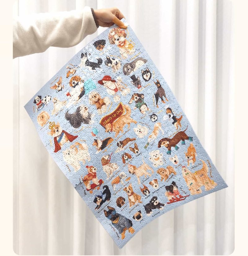 1000 Jigsaw Puzzle-Dream Friends-Dog Family