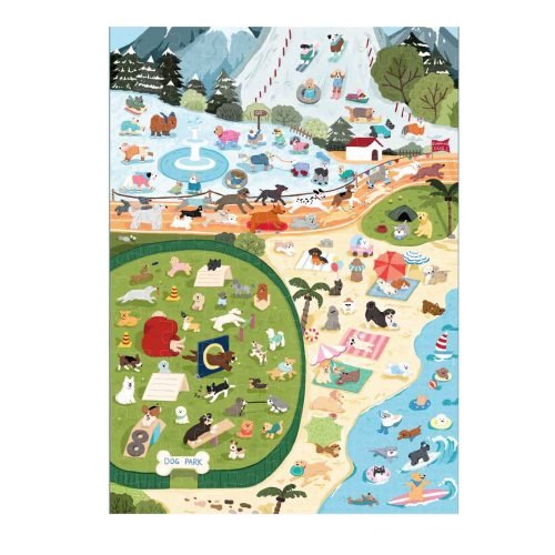 1000 Jigsaw Puzzle-Dream Friends-Dog Sports Day