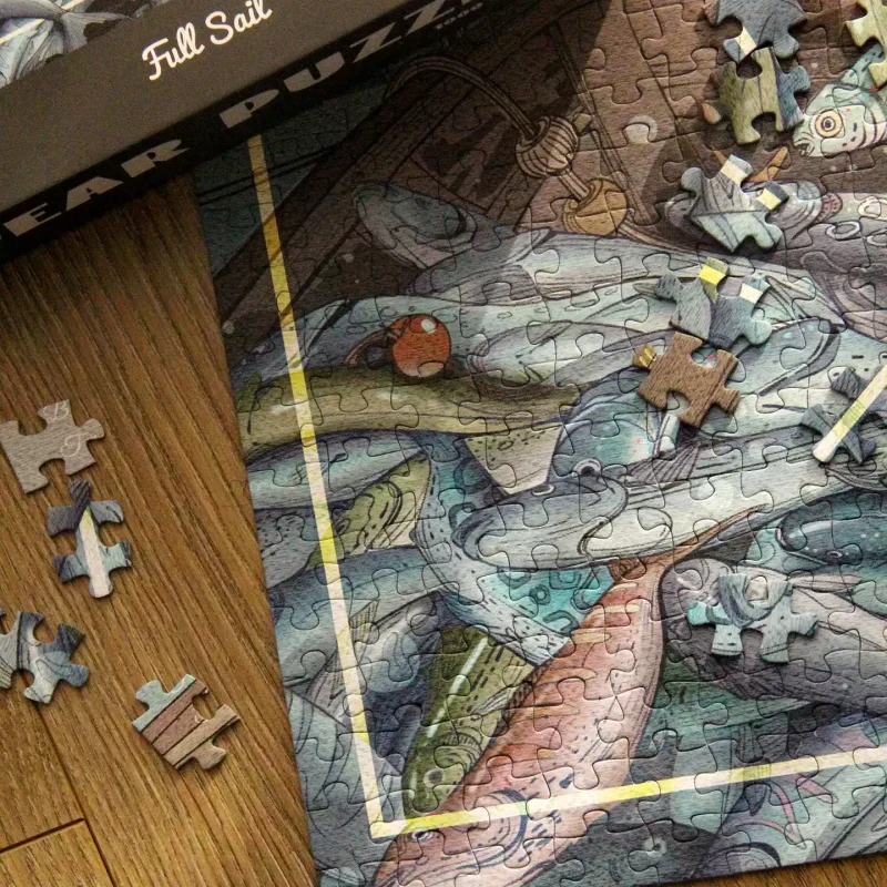 Dear Puzzle-1000pcs Jigsaw Puzzle-Full Sail Harbour