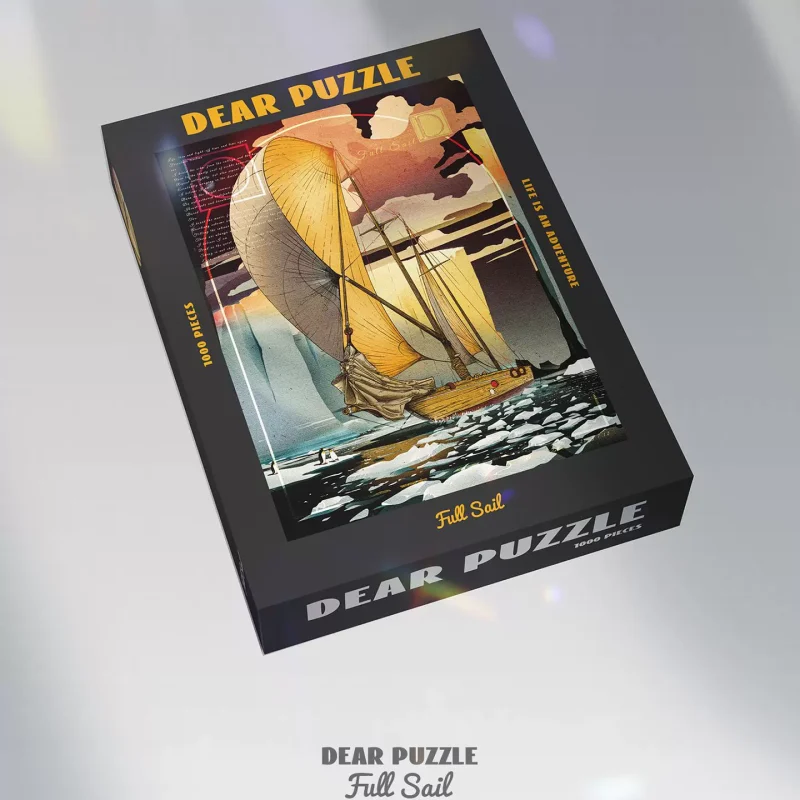 Dear Puzzle-1000pcs Jigsaw Puzzle-Full Sail-Polar