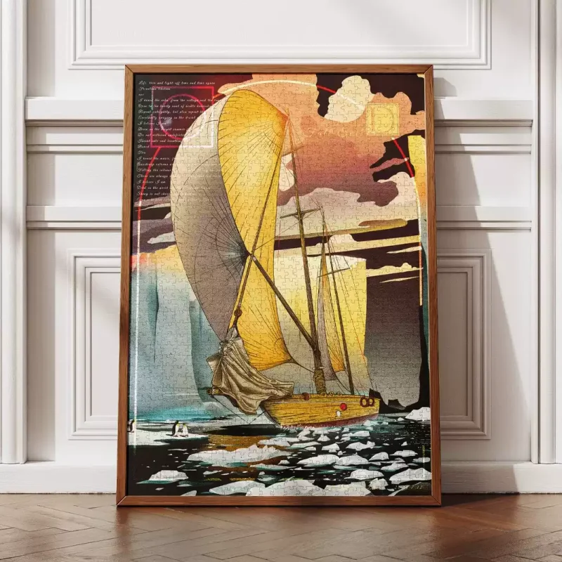 Dear Puzzle-1000pcs Jigsaw Puzzle-Full Sail-Polar