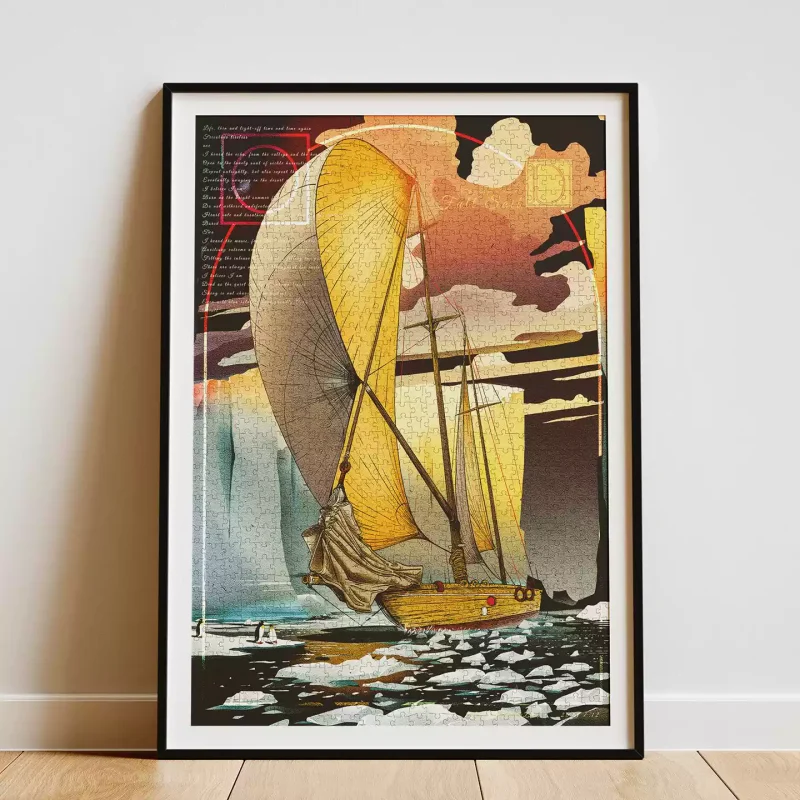 Dear Puzzle-1000pcs Jigsaw Puzzle-Full Sail-Polar