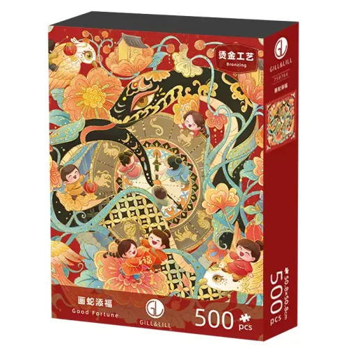 500 Jigsaw Puzzle-Gill Lill-Good Fortune
