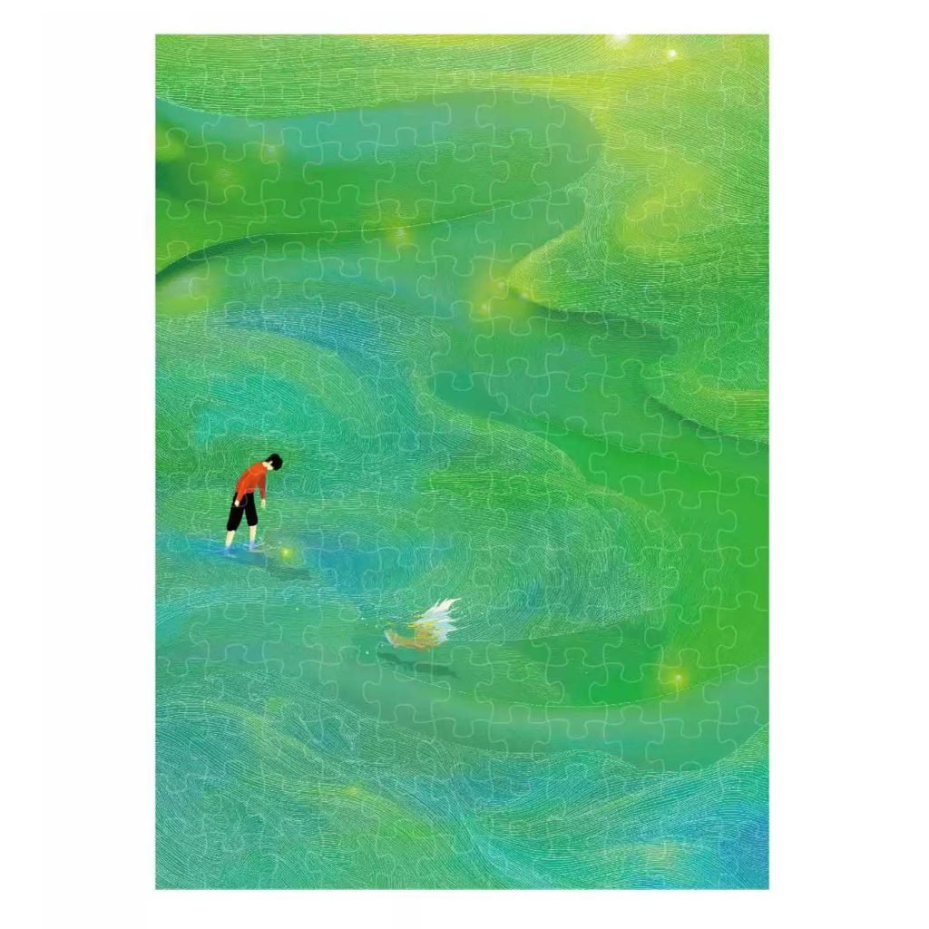 Discontinued-1000 Jigsaw Puzzle-Dream Friends-Green Shadow