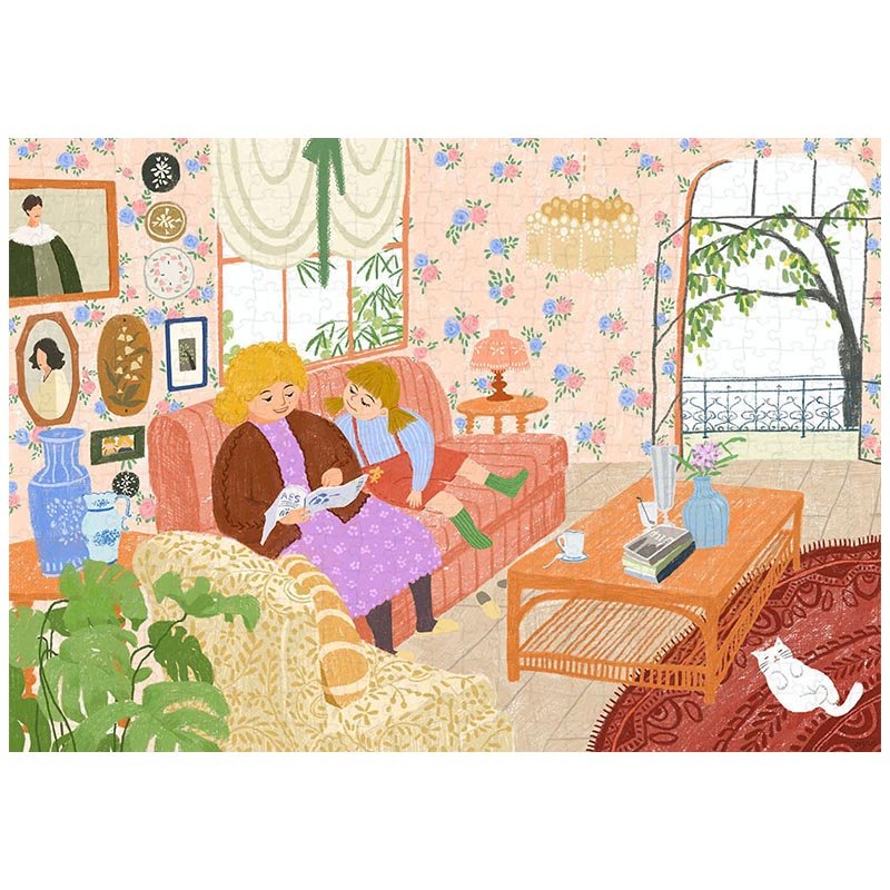 Happy Puzzle-500 Piece Puzzle-Accompany