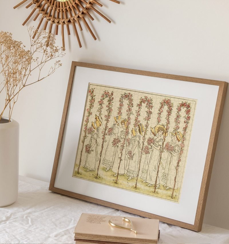 Happy Puzzle-500 Piece Puzzle-Under Rose Arches