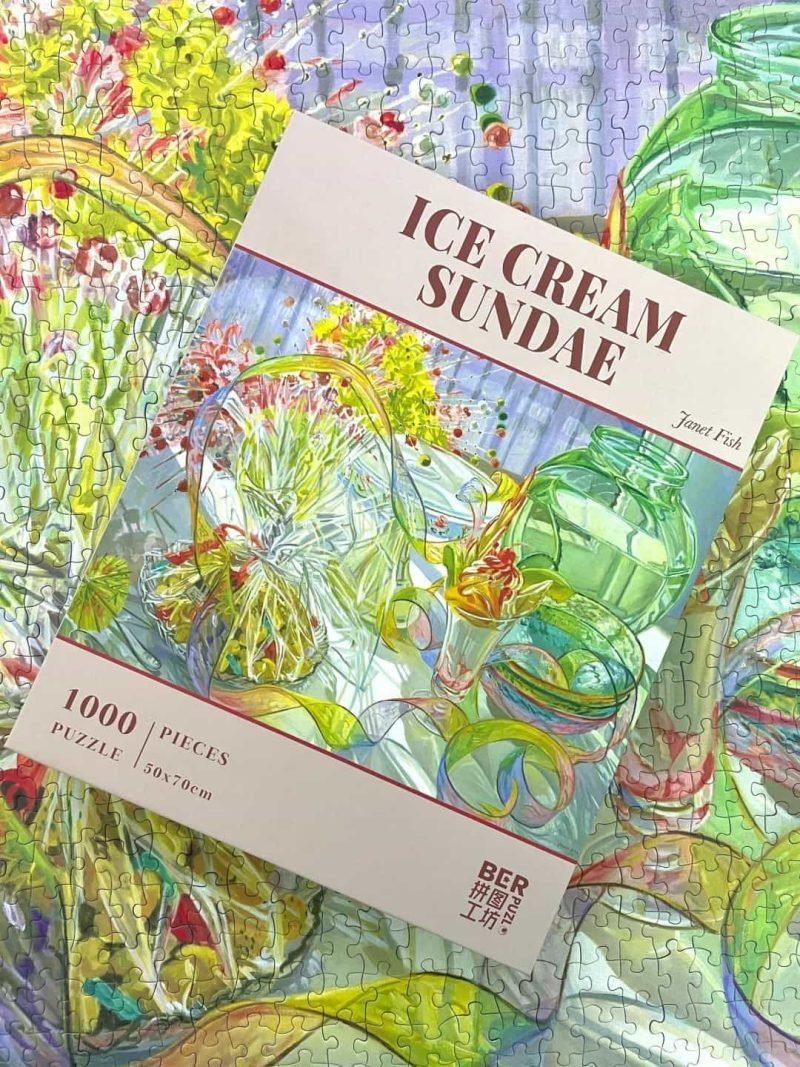 1000pcs Jigsaw Puzzle-Ber Puzzle-Ice Cream Sundae-Janet Fish