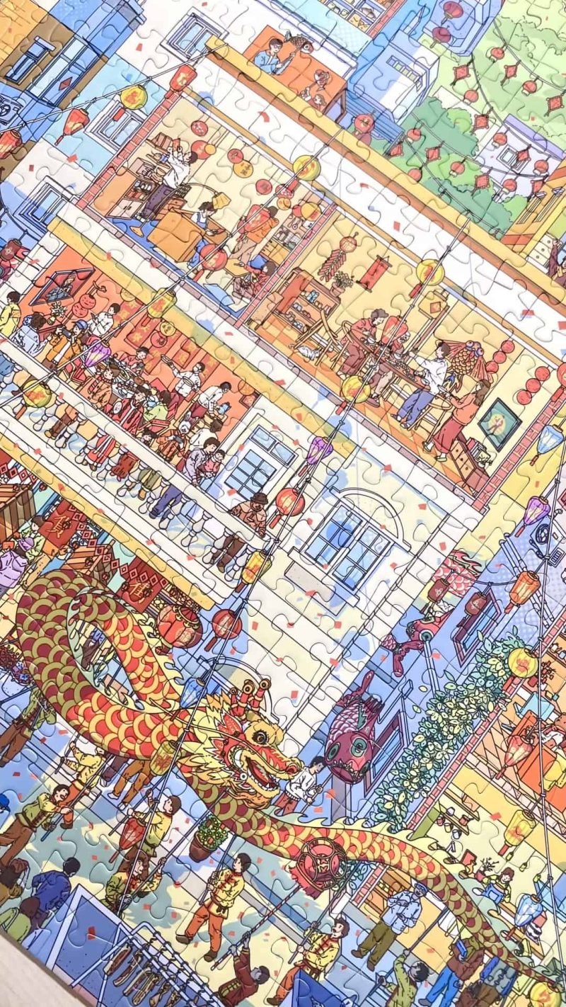 Ni Puzz-1000pcs Jigsaw Puzzle-In Pursuit of Spring Festival Traditions