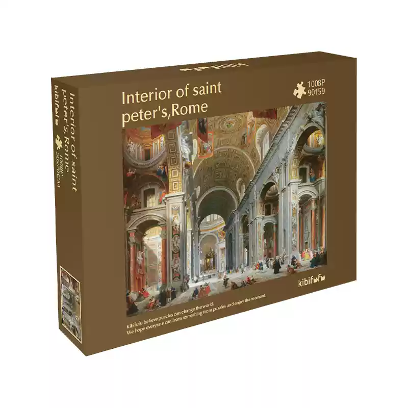 1000 Jigsaw Puzzle-Kibifufu-Interior of Saint Peter's Rome