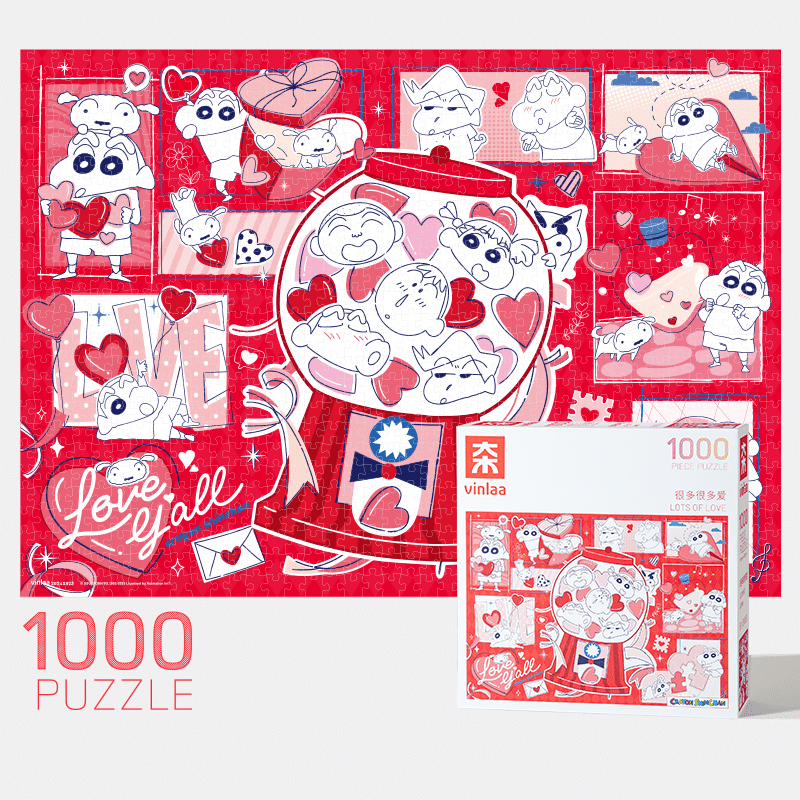 1000pcs Jigsaw Puzzle-Vinlaa-Crayon Shinchan-Lots of Love
