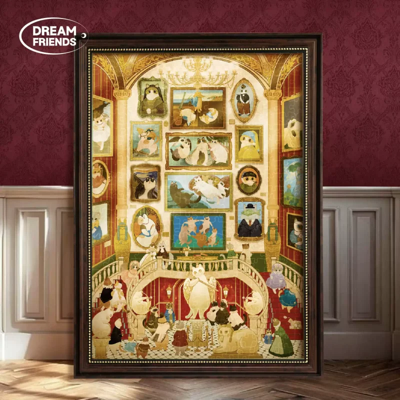Magical Cat Museum1 1000 Jigsaw Puzzle-Dream Friends-Magical Cat Museum