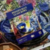 1000pcs Jigsaw Puzzle-Ber Puzzle-Peonies Blue Glass Bowl-Janet Fish