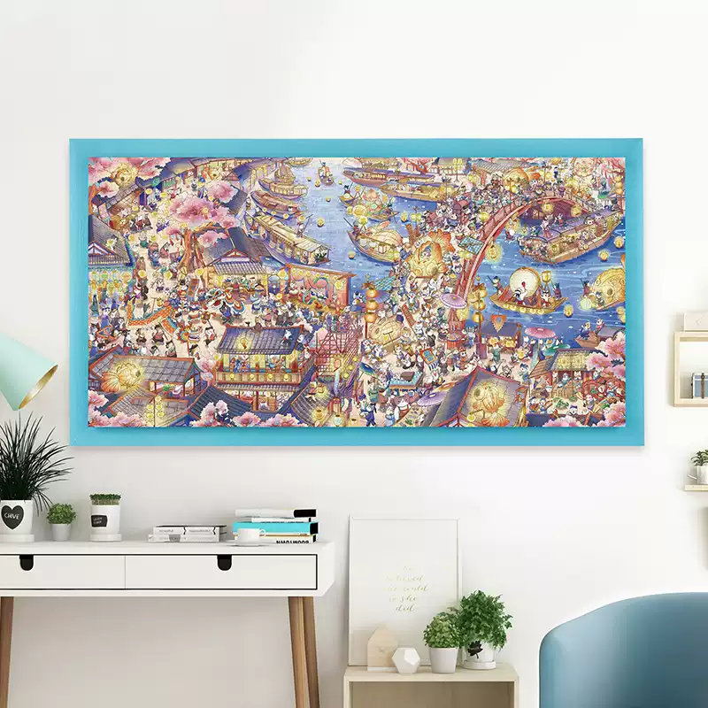 Momibook-Raccoon Dogs Along the River-1000 Piece Jigsaw Puzzle