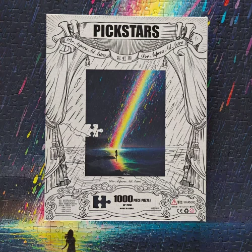 Double-sided Puzzle 1000pcs-Pickstars-Rainbow Rain