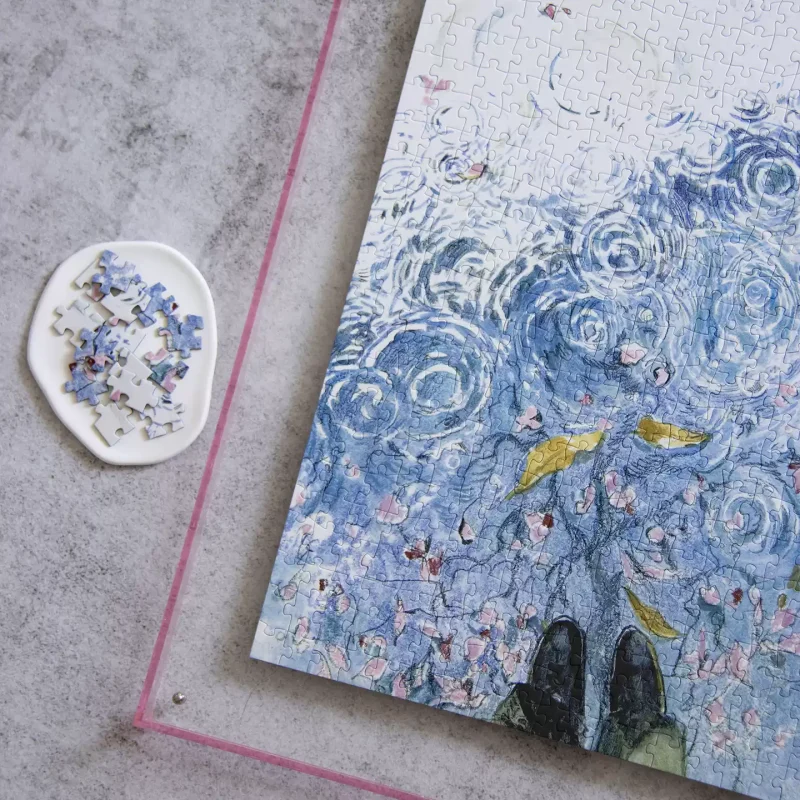 500pcs Jigsaw Puzzle-Watch Match-Rainy Days in Spring