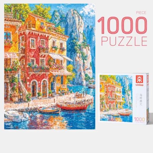 1000pcs Jigsaw Puzzle-Vinlaa-Seaside Morning Glow